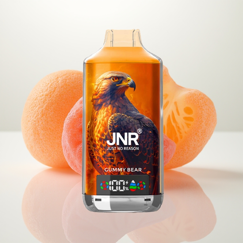 JNR Falcon X 18000 Puffs Doble Malla Osito de Goma - 24ml, Carga Rápida Type-C