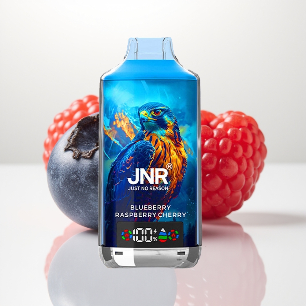 JNR Falcon X 18000 Puffs Dual Mesh Azul Frambuesa Cereza