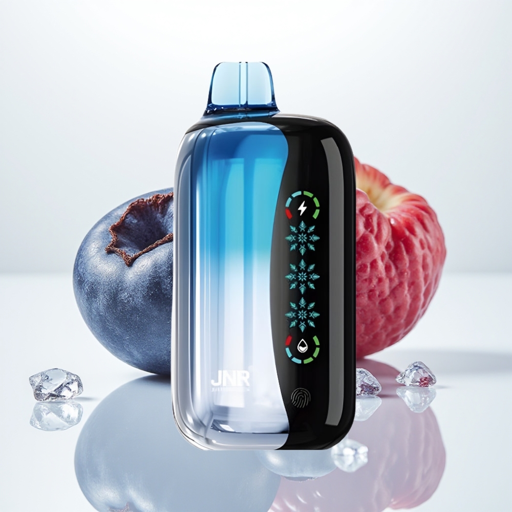 JNR Flex Ice 21000 Puffs Vape Desechable Arándano Helado con Pantalla Táctil y Aire Ajustable