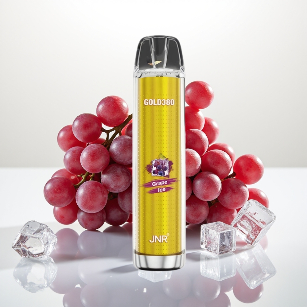 JNR Gold380 6000 Puffs Desechable Vape Sabor Uva Helada – 1500mAh, 13ml