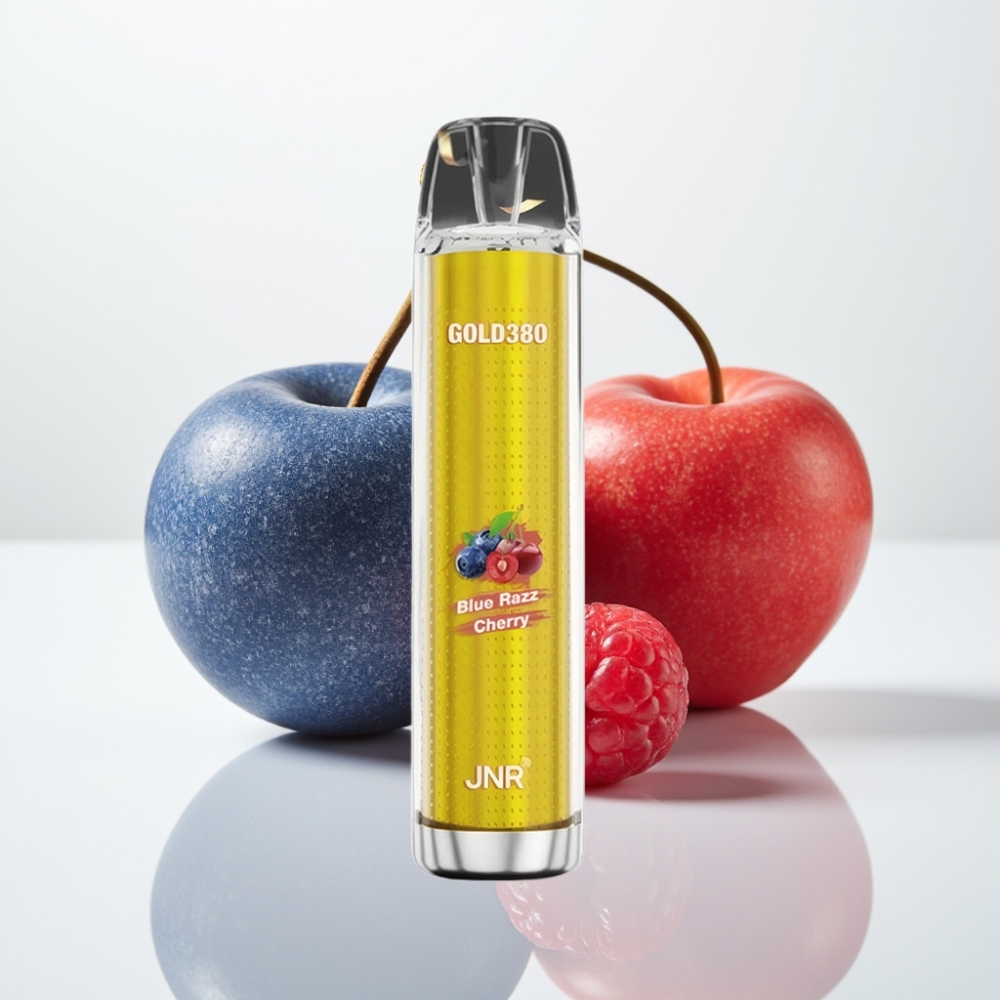 JNR Gold380 6000 Puffs Vape Desechable Blue Razz Cereza - 1500mAh, 13ml