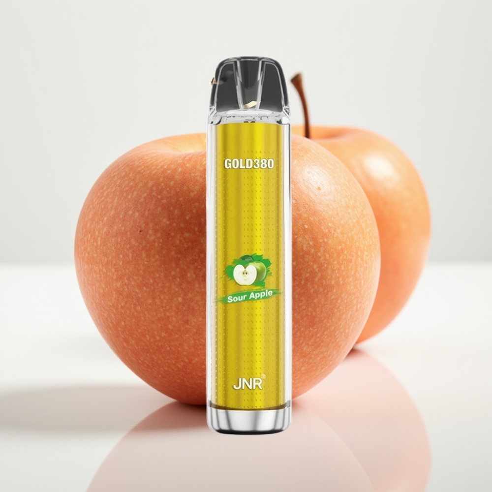 JNR Gold380 6000 Puffs Vape Desechable Manzana Ácida - 13ml, 1500mAh, 1.0ohm