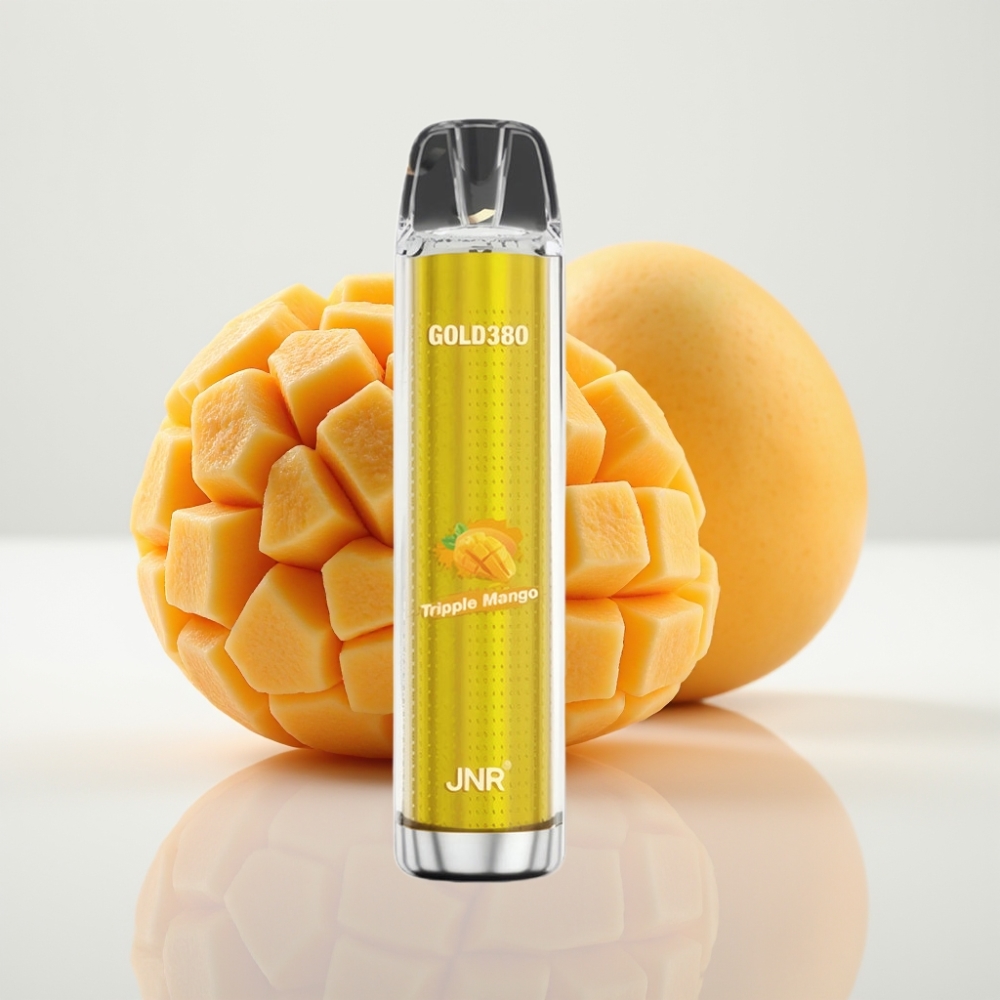 JNR Gold380 6000 Puffs Vape Desechable Triple Mango – 13ml, 5% Nicotina, 1500mAh