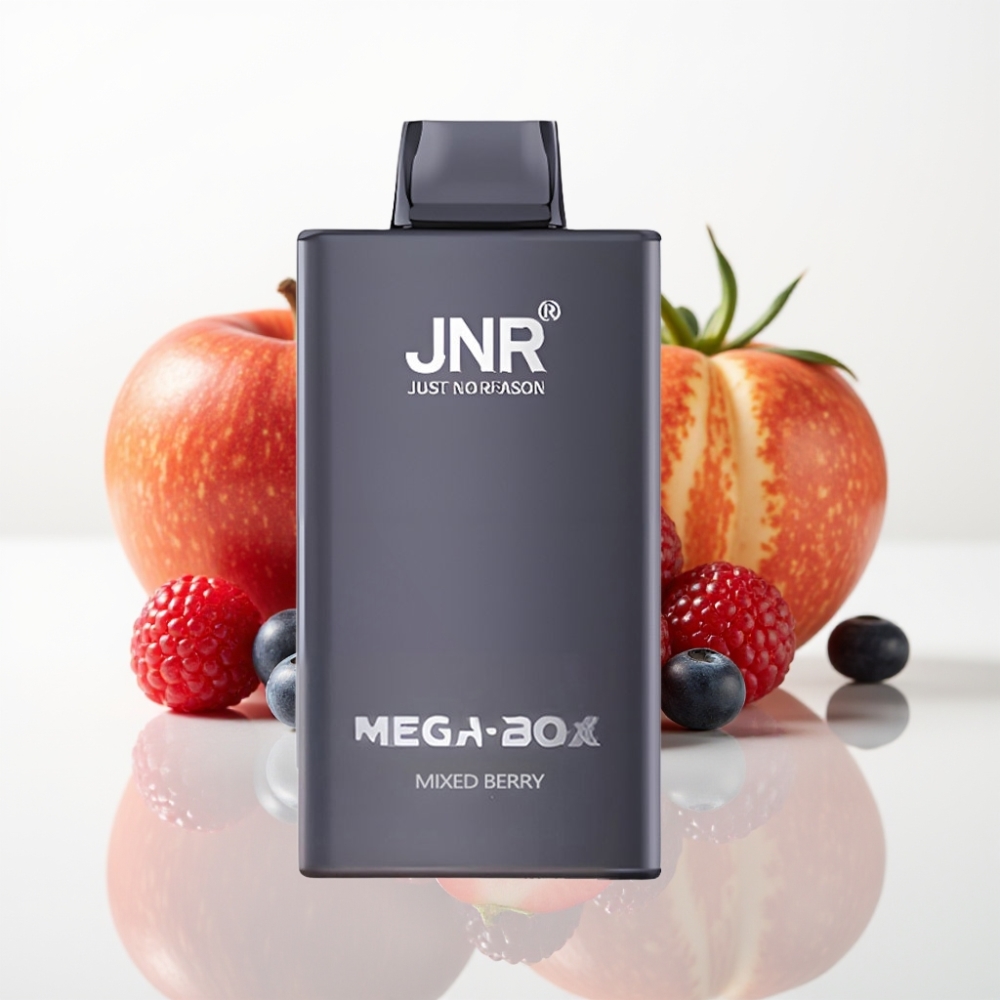 JNR Mega Box 25000 Puffs Vape Desechable - Baya Mixta, Doble Bobina, Carga Rápida Type-C