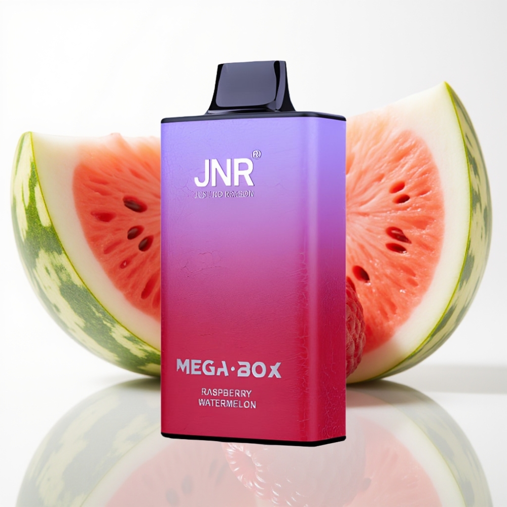 JNR Mega Box 25000 Puffs Vape Desechable Frambuesa Sandía con Doble Malla y Tipo-C