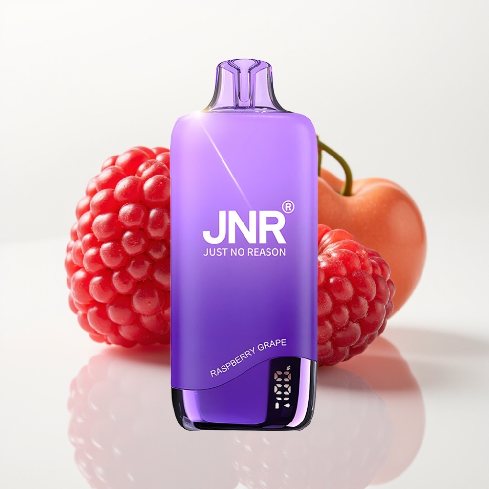JNR Rainbow 10500 Puffs Vape Desechable Frambuesa Uva 18ml 0.8ohm