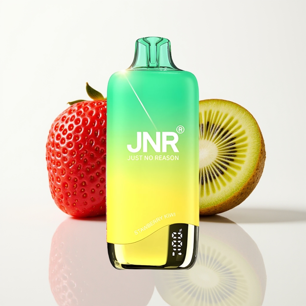 JNR Rainbow 10500 Puffs Vape Desechable Fresa Kiwi con Batería 600mAh y USB-C