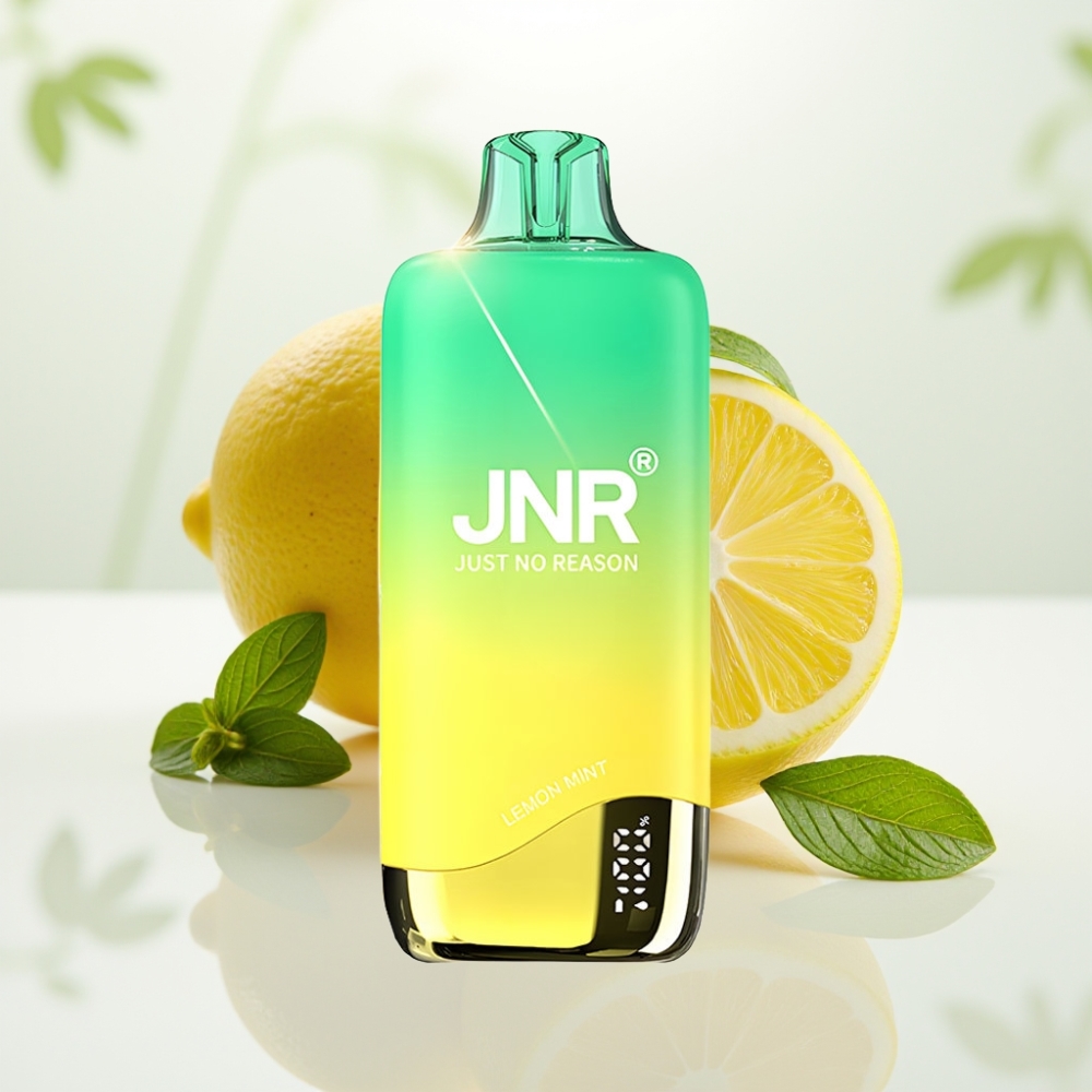 JNR Rainbow 10500 Puffs Vape Desechable - Menta Limón, 18ml, 0.8ohm, USB-C