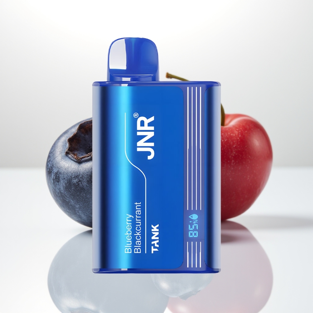 JNR Tank 10000 Puffs Vape Desechable con Arándano y Grosella Negra, Pantalla Digital, Carga Rápida Type-C