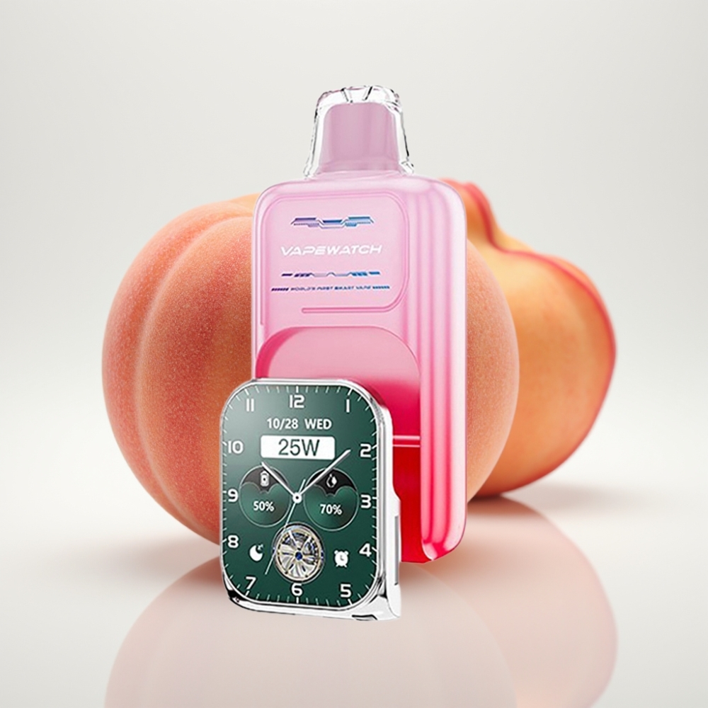 JNR VapeWatch 30000 Puffs Doble Malla 19mL Durazno de Georgia