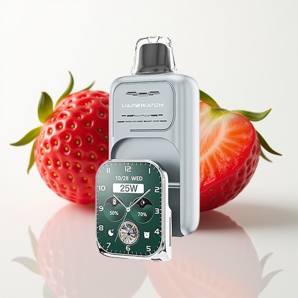 JNR VapeWatch 30000 Puffs Doble Malla Fresa Hielo - 19mL 5% Tipo-C