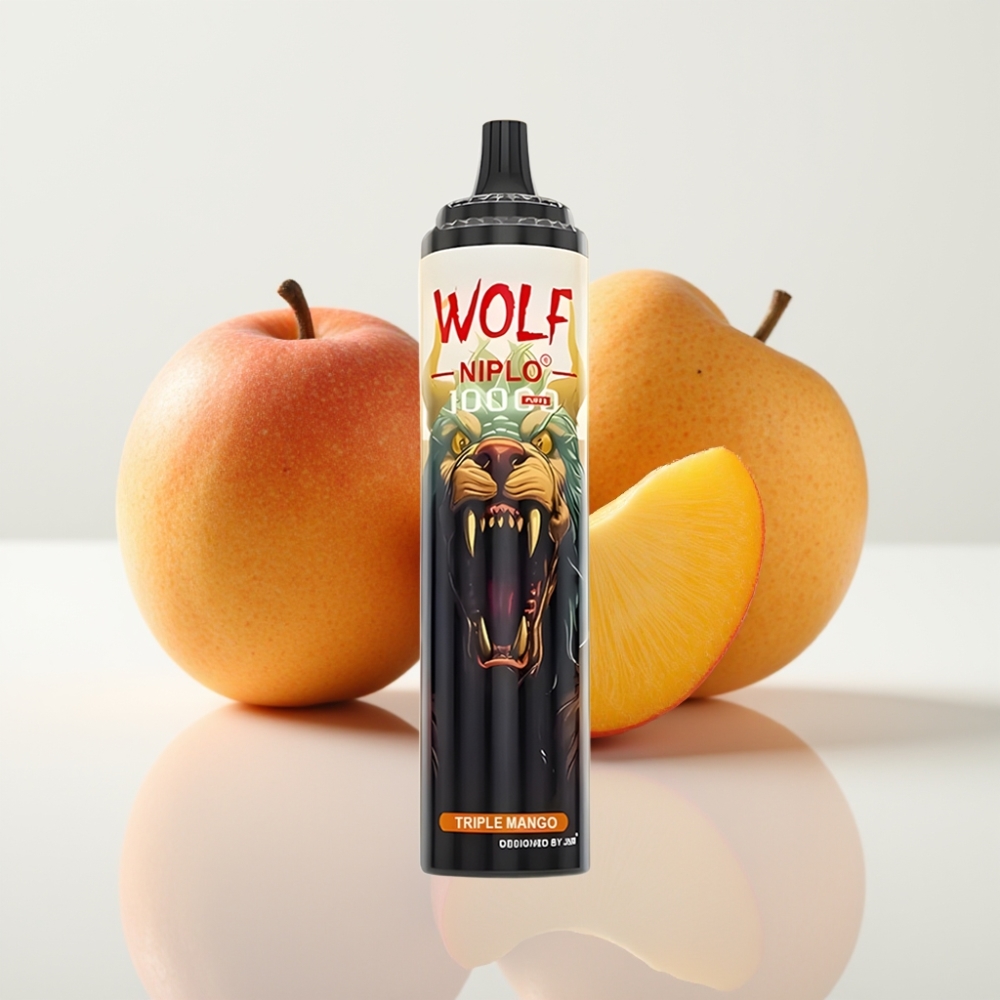 JNR Wolf Niplo 10000 Puffs Triple Mango - 20ml, 5%, Carga Rápida Type-C