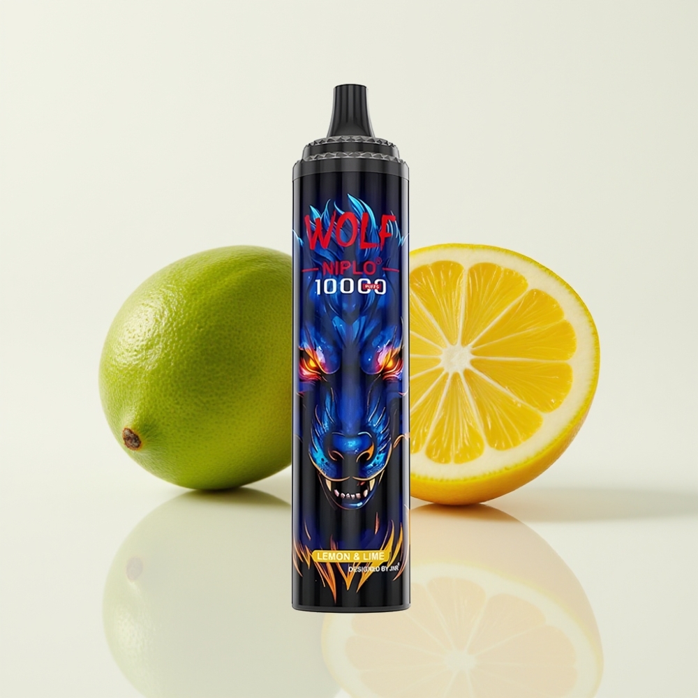 JNR Wolf Niplo 10000 Puffs Vape Desechable Limón y Lima - 20ml, 5% Nicotina, Tipo-C