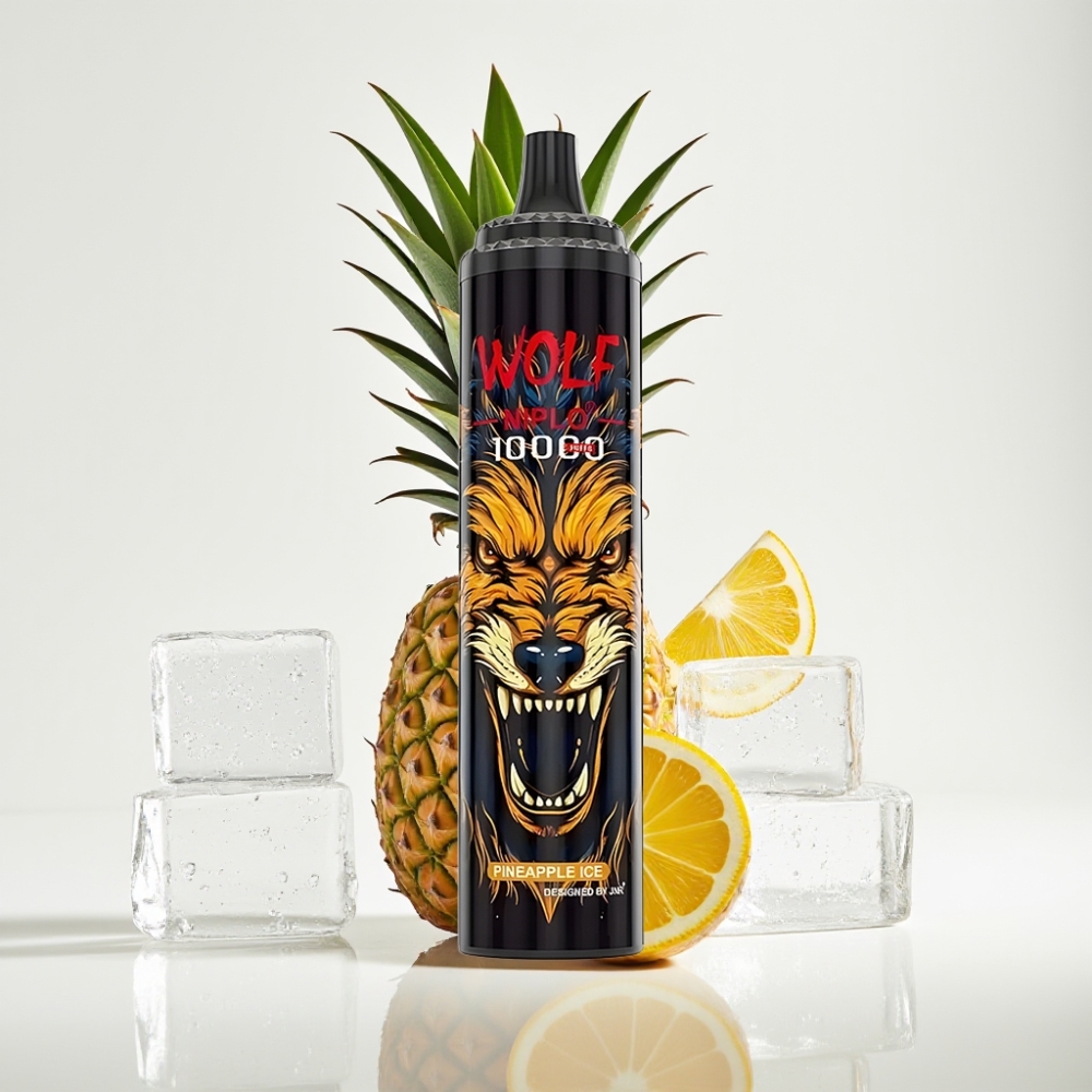 JNR Wolf Niplo 10000 Puffs Vape Desechable Piña Helada - 20ml, 5%, Tipo-C