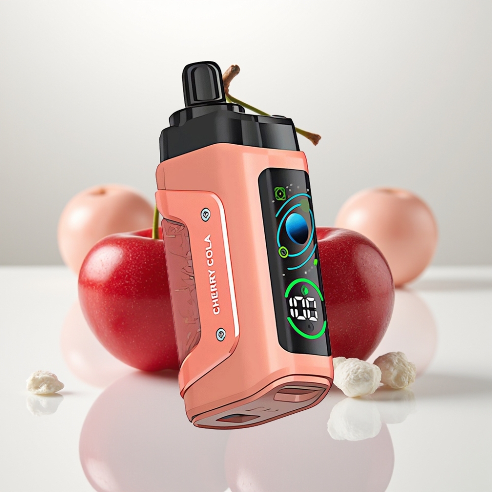 Razz Bar 45000 Puffs Vape Desechable Cereza Cola con Bobina Mesh 1.0 Ohm