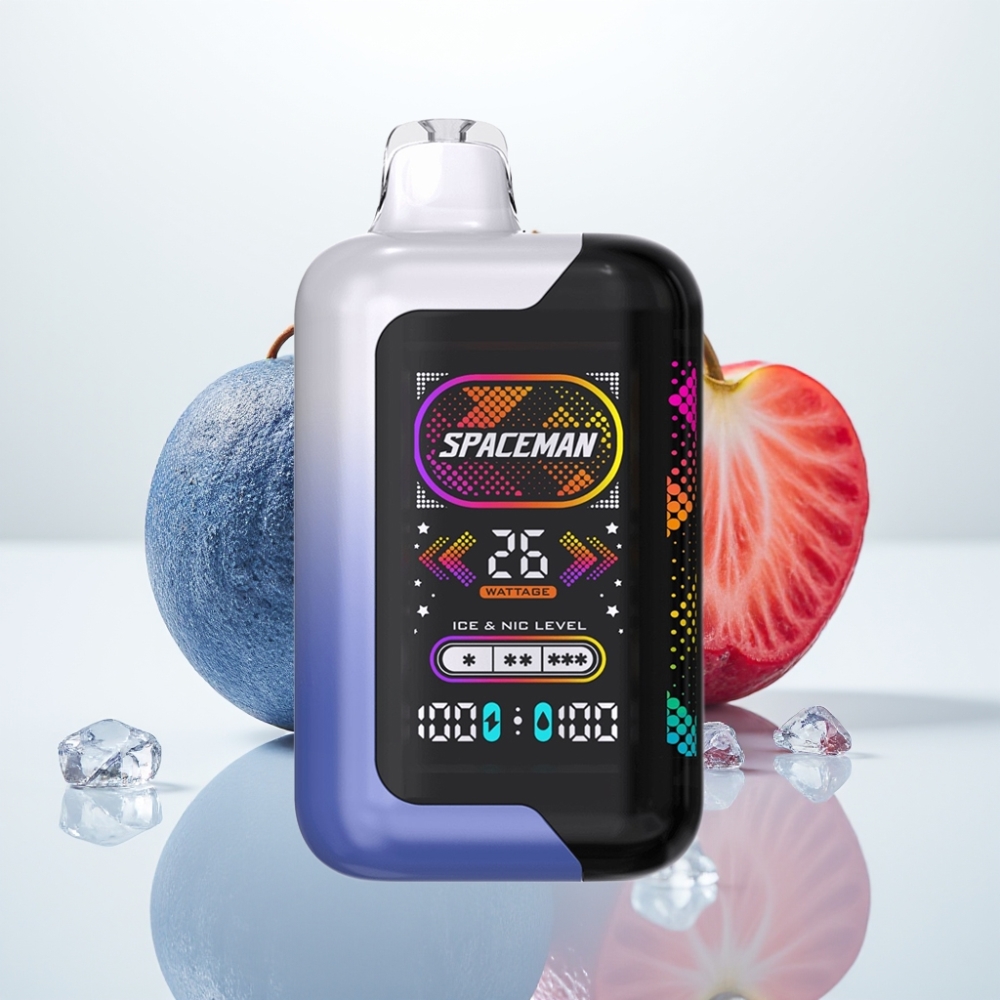Spaceman SP40000 Cero Nicotina Disposable Vape - Luz Dinámica, 20ml, 0mg, Pantalla LED