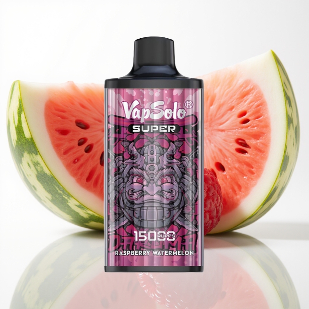 Vapsolo Super 15000 Puffs – Frambuesa Sandía, 40ml, Tipo-C