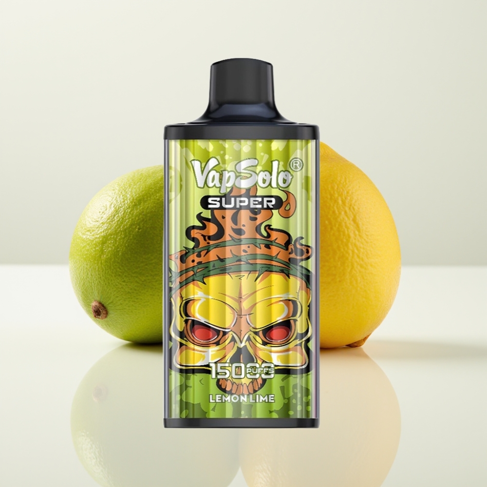 Vapsolo Super 15000 Puffs Lima Limón - 40ml, 850mAh, Tipo C