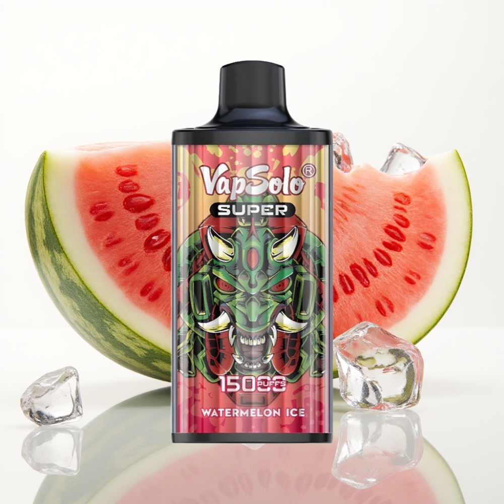 Vapsolo Super 15000 Puffs Sandía Helada - 40ml, 850mAh, Tipo-C