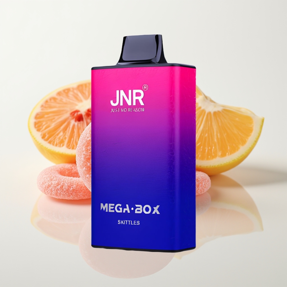 JNR Mega Box 25000 Puffs Vape Desechable - Sabor Skittles 30ml Carga Tipo-C