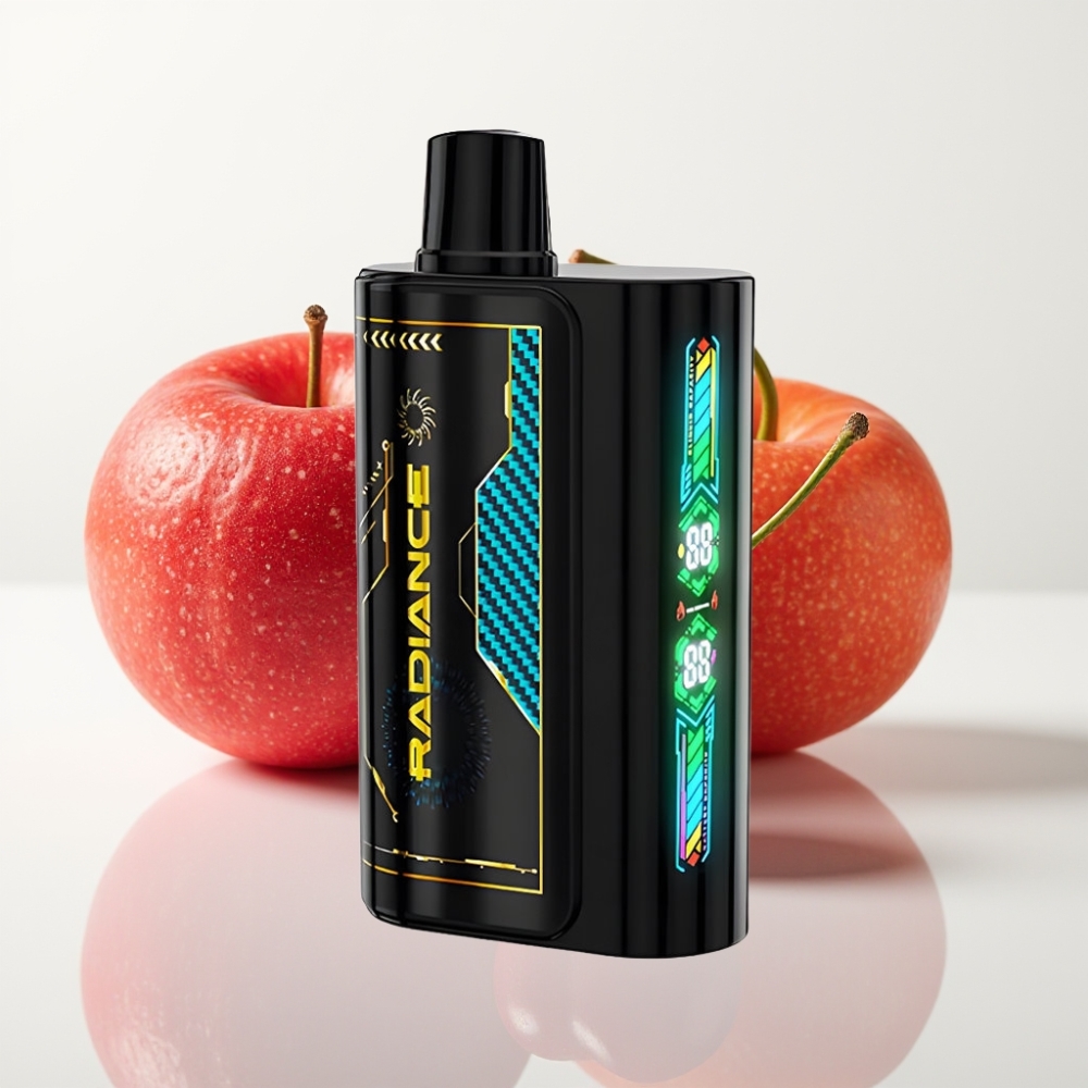 JNR Radiance 31000 Puffs Vape Recargable con Sabor a CEREZA COLA Efervescente y Pantalla Inteligente