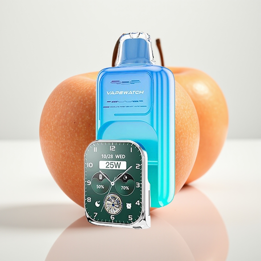 JNR VapeWatch 30000 Puffs Manzana Ácida Hielo - 19mL Dual Mesh - Tipo C