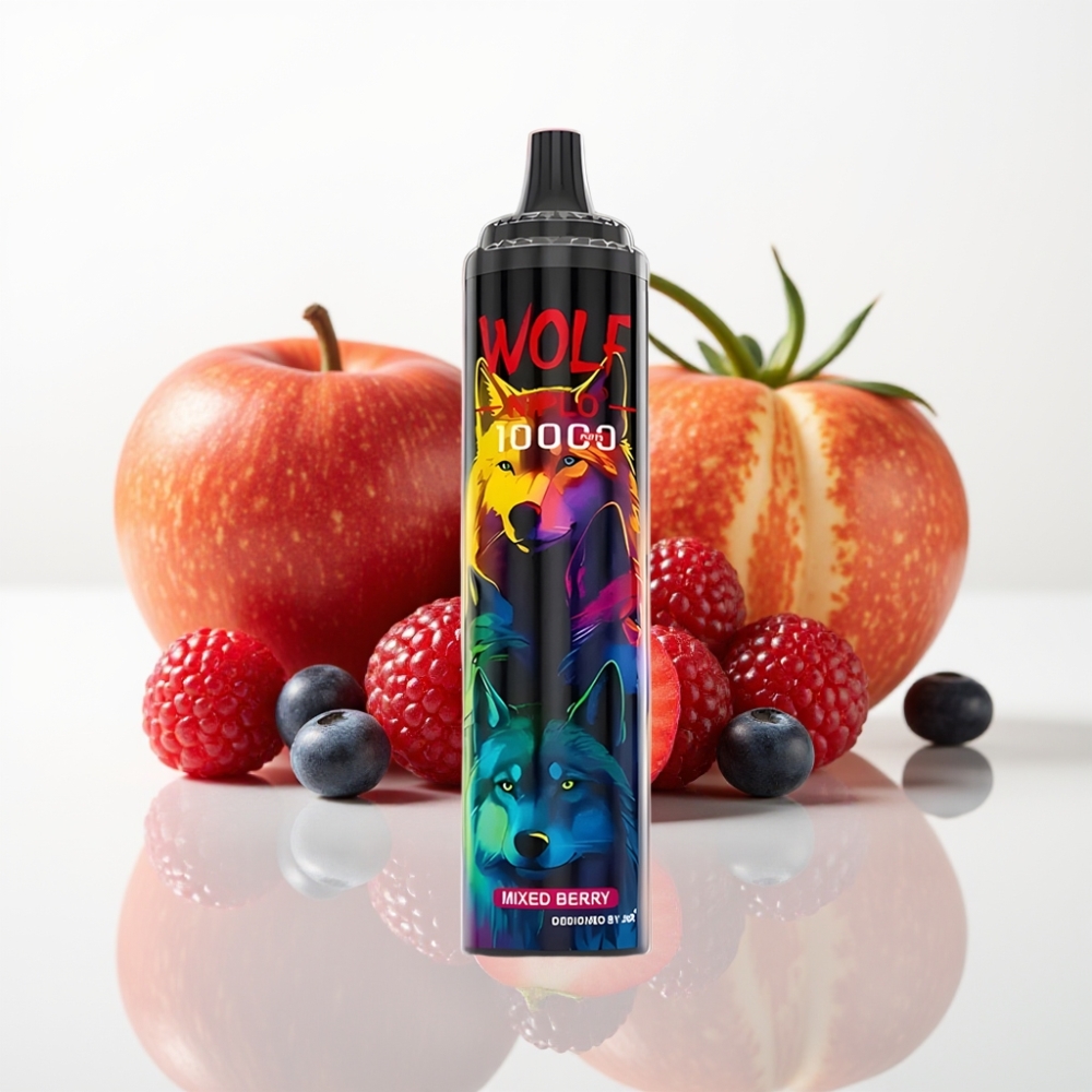 JNR Wolf Niplo 10000 Puffs Vape Desechable - Bayas Mixtas 20ml Tipo-C