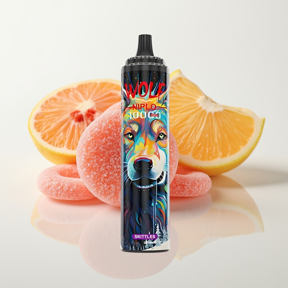 JNR Wolf Niplo 10000 Puffs Vape Desechable Skittles – 20ml 5 Nicotina Tipo-C