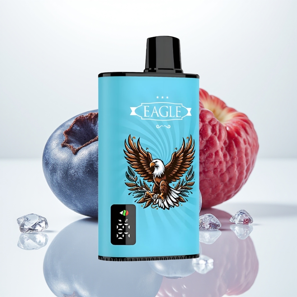 JNR EAGLE Smart 23000 Puffs Vape Desechable con Pantalla Digital y Malla 10ohm - Arándano Helado