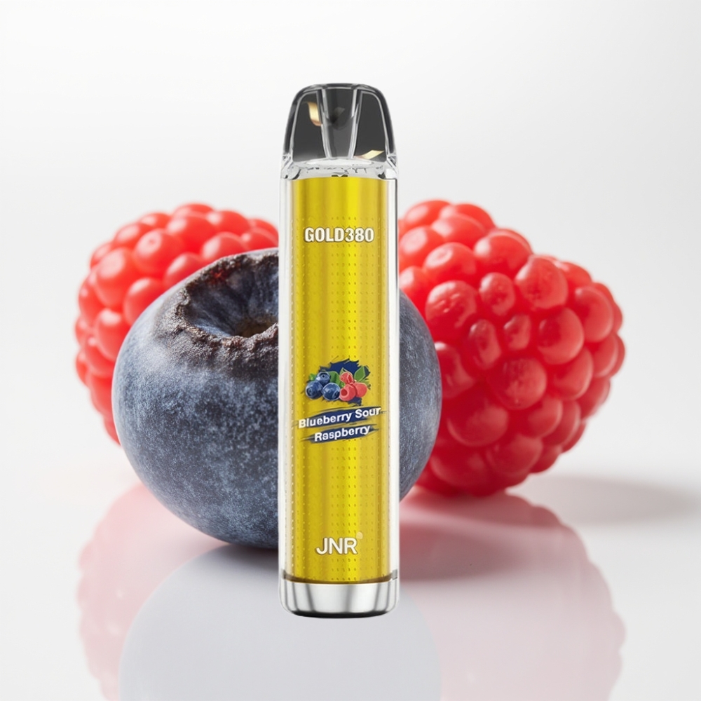 JNR Gold380 6000 Puffs Vape Desechable Arándano Azul Frambuesa Ácida