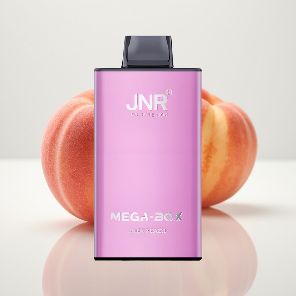 JNR Mega Box 25000 Puffs Vape Desechable - Melocotón Jugoso Doble Malla 30ml