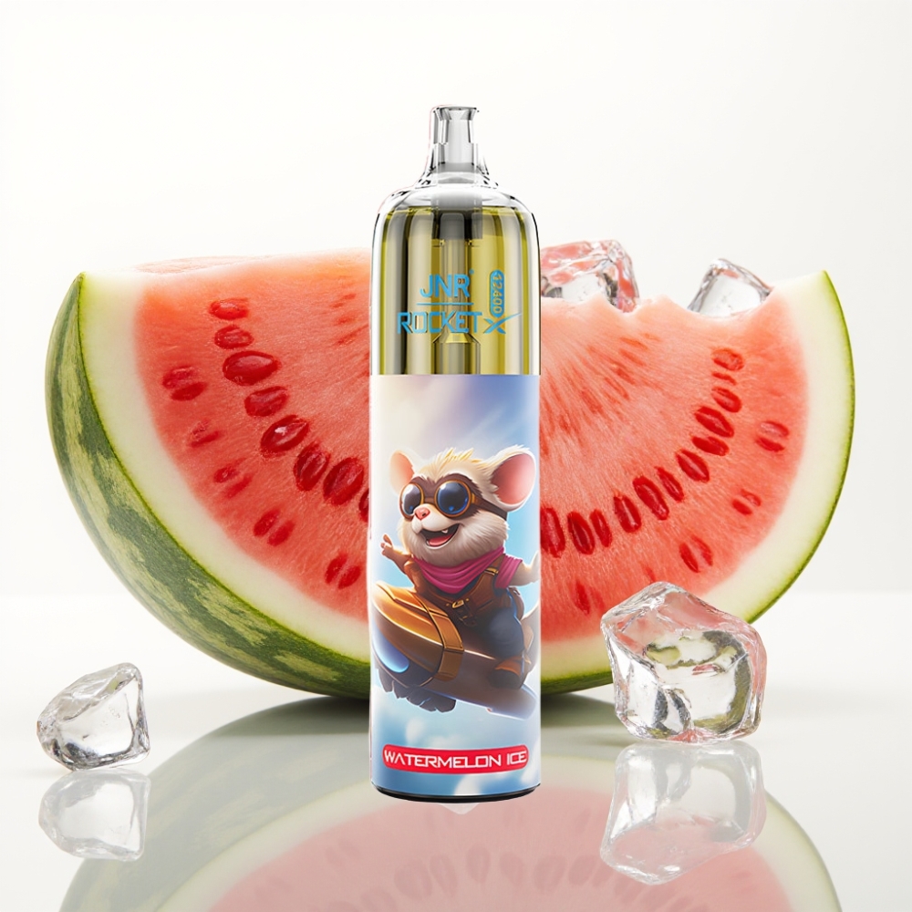 JNR Rocket-X 12400 Puffs Vape Desechable con Ajuste de Aire y Sabor Sandía Helada