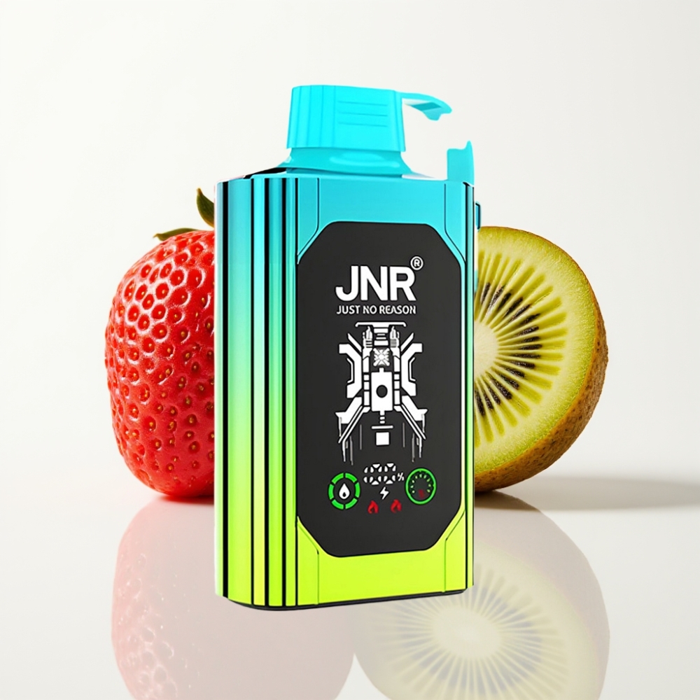 JNR Shisha Hookah Box 20500 Puffs Vape Fresa Kiwi - Pantalla HD Doble Bobina Tipo-C