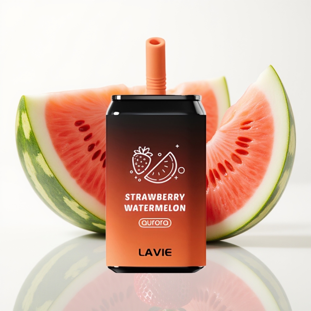 LAVIE Aurora 11000 Puffs Vape Desechable Fresa Sandía 22ML Tipo C