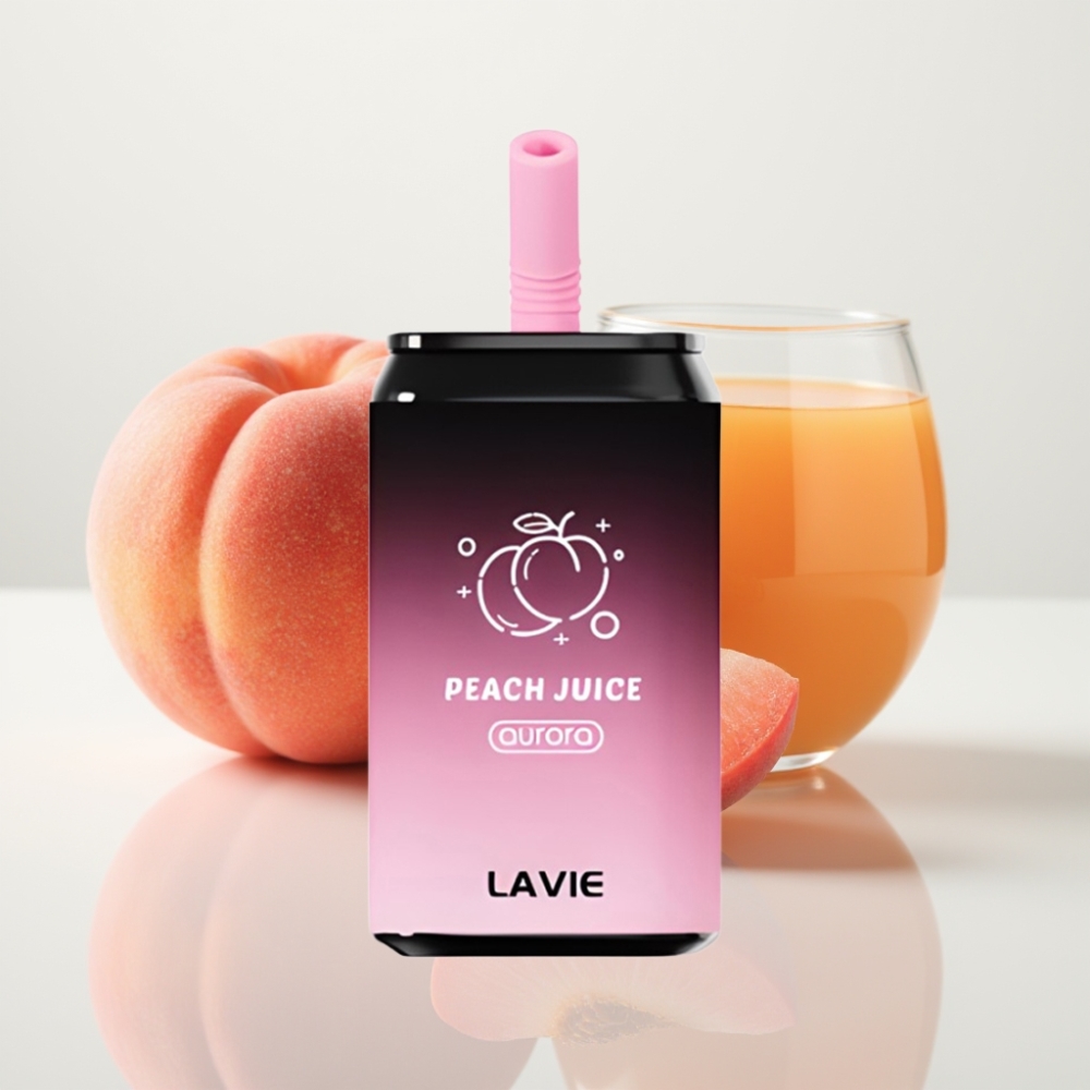 LAVIE Aurora 11000 Puffs Vape Jugo de Melocotón – 22ML 5 Nicotina Tipo C