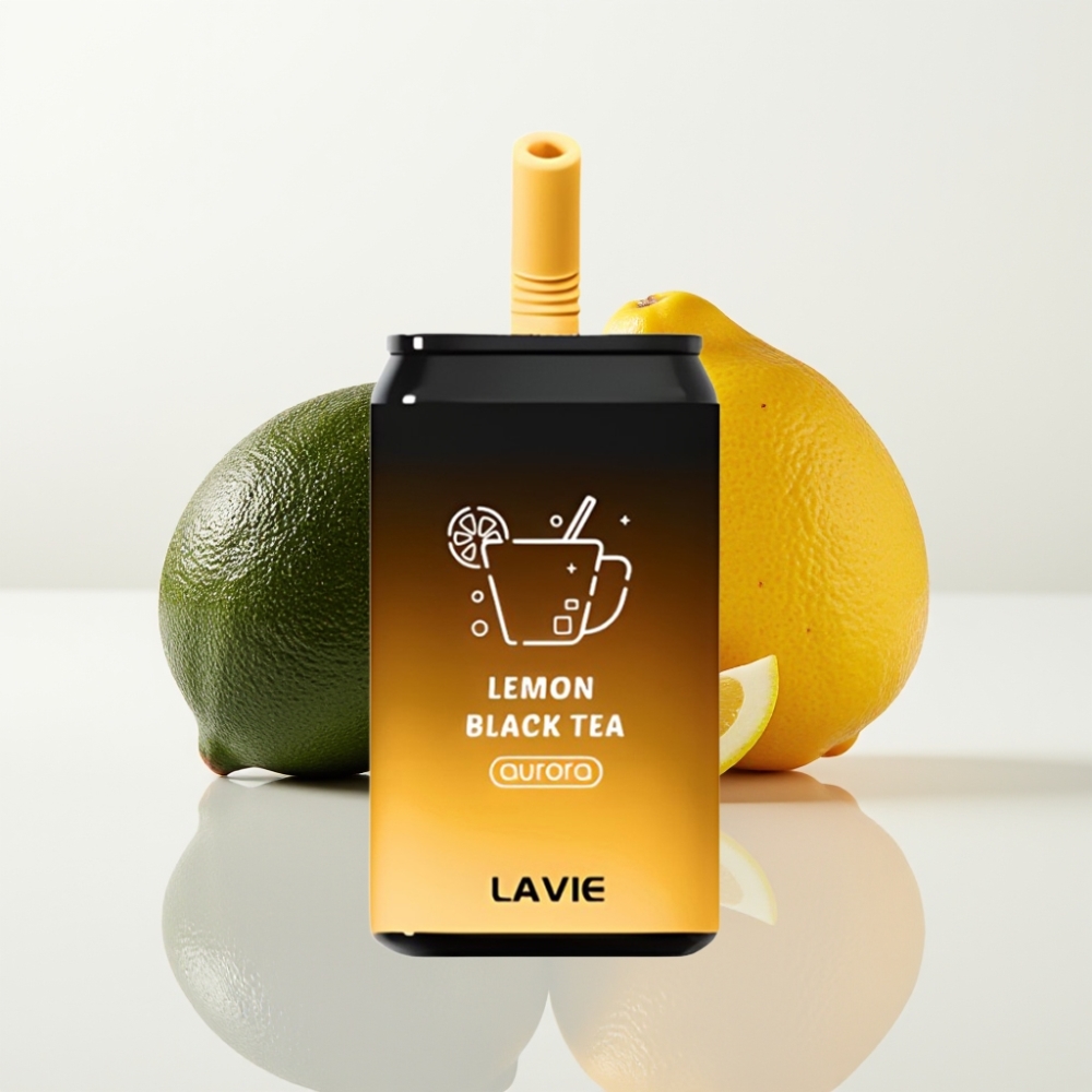 LAVIE Aurora 11000 Puffs Vape Recargable Té Negro Limón – 22ML Tipo C 5 Nicotina