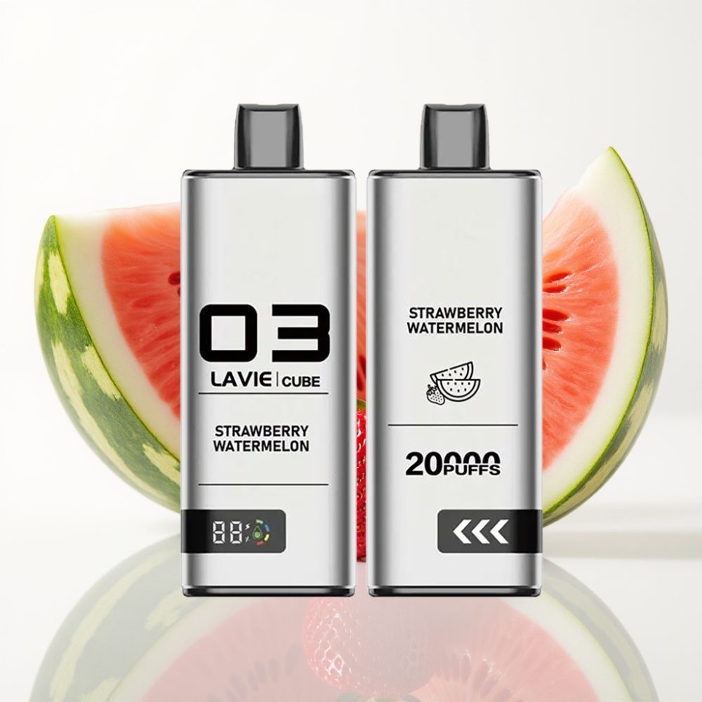 Lavie Cube 20000 Puffs Vape Desechable Fresa Sandía 28ML Tipo C