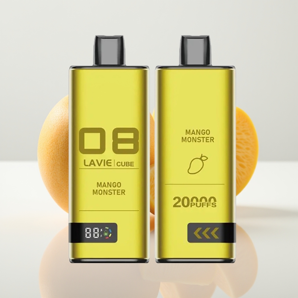 Lavie Cube 20000 Puffs Vape Desechable Mango Monstruo 28ML Tipo C