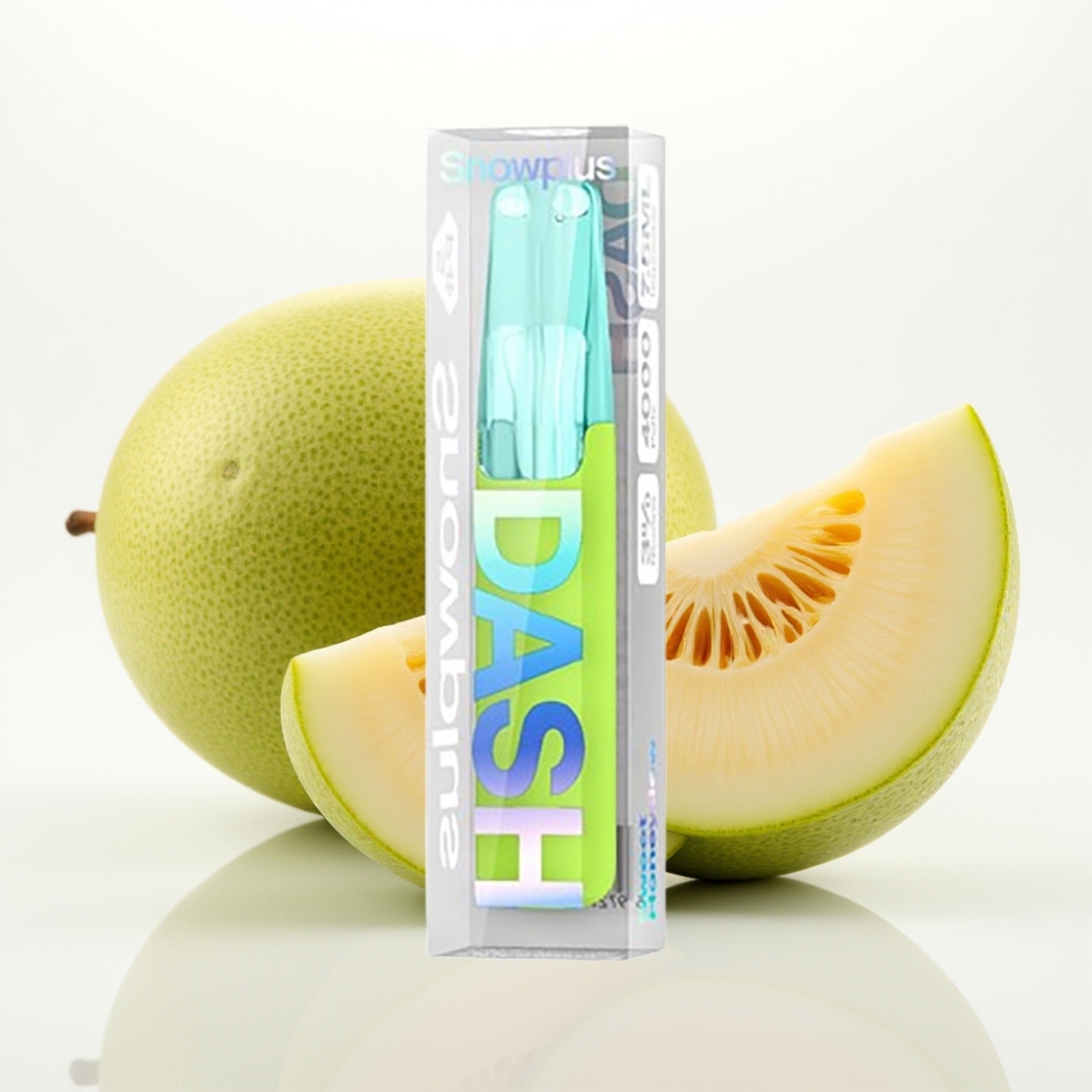 Snowplus Dash 4000 Puffs Dispositivo Desechable con Miel Melón y Atomizador Cerámico