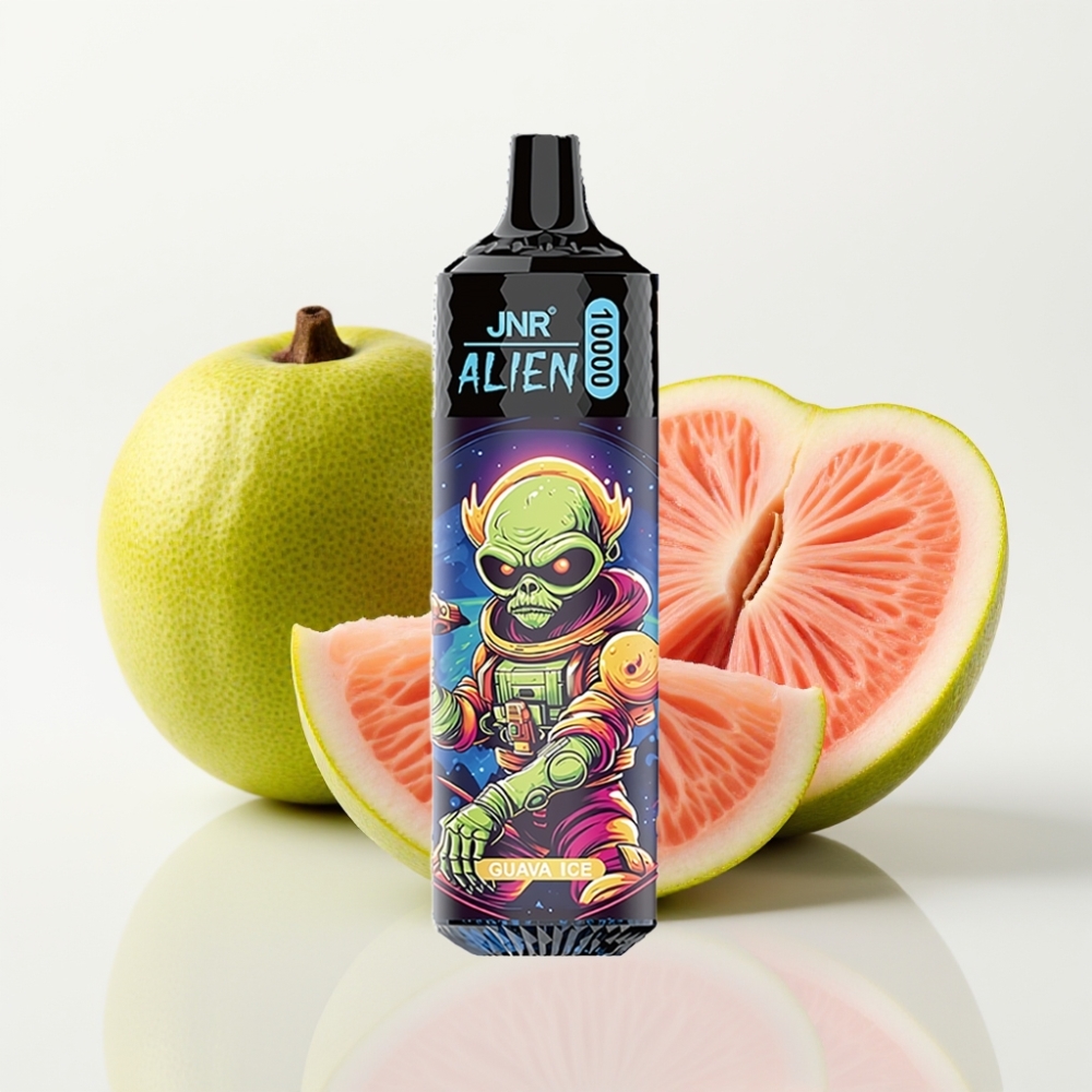 JNR Alien 10000 Puffs Vape Desechable Guayaba Helada - 850mAh Tipo-C LED RGB