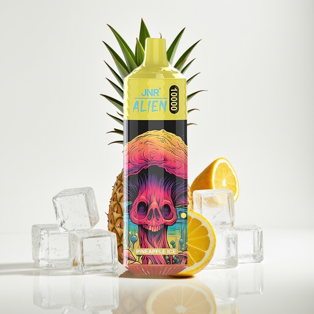 JNR Alien 10000 Puffs Vape Desechable Piña Helada con LED RGB y Carga Rápida Type-C