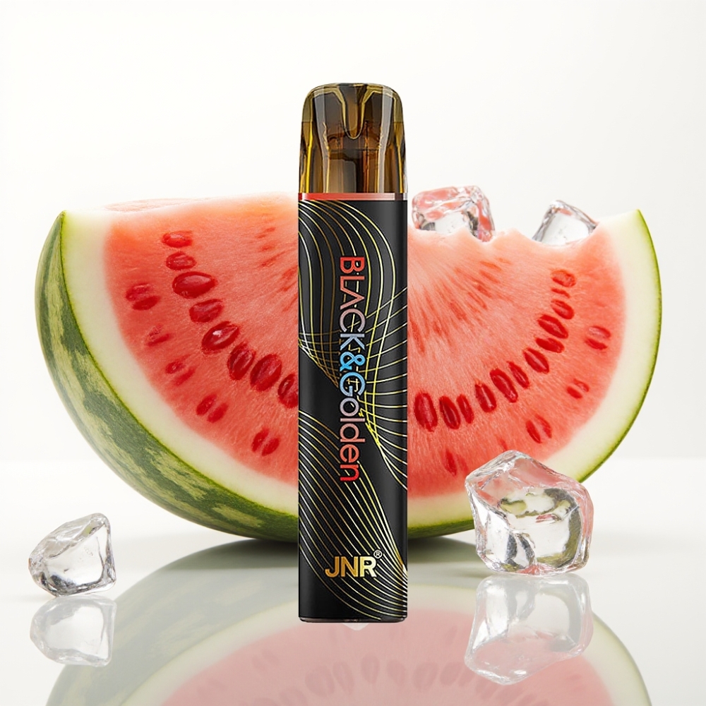 JNR BlackGolden 800 Puffs Vape Desechable Sandía Helada 2ml 2 Nic