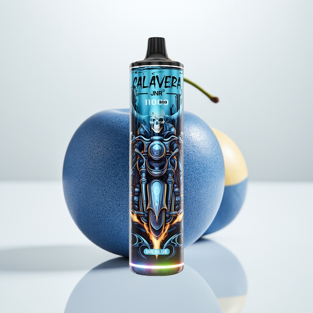 JNR Calavera 11000 Puffs Vape Desechable Mr Azul – Tipo-C 850mAh 21ml