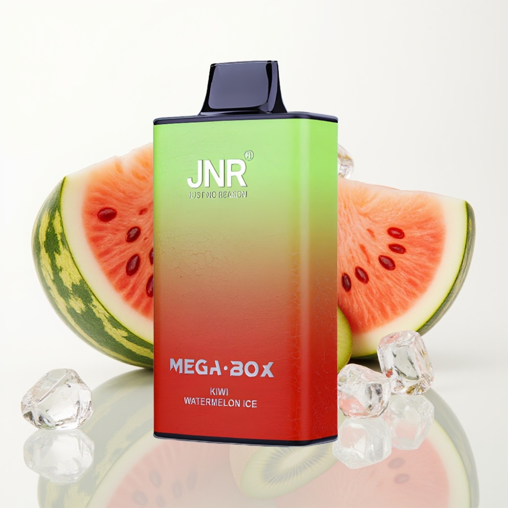 JNR Mega Box 25000 Puffs Vape Desechable - Kiwi Sandía Hielo 30ml Carga Tipo-C
