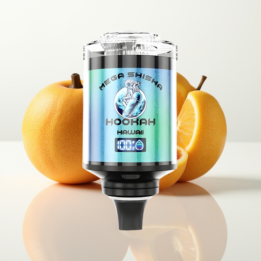 JNR Mega Shisha Hookah 100K Compatibilidad de Escritorio - Hawaii 60ml 2200mAh