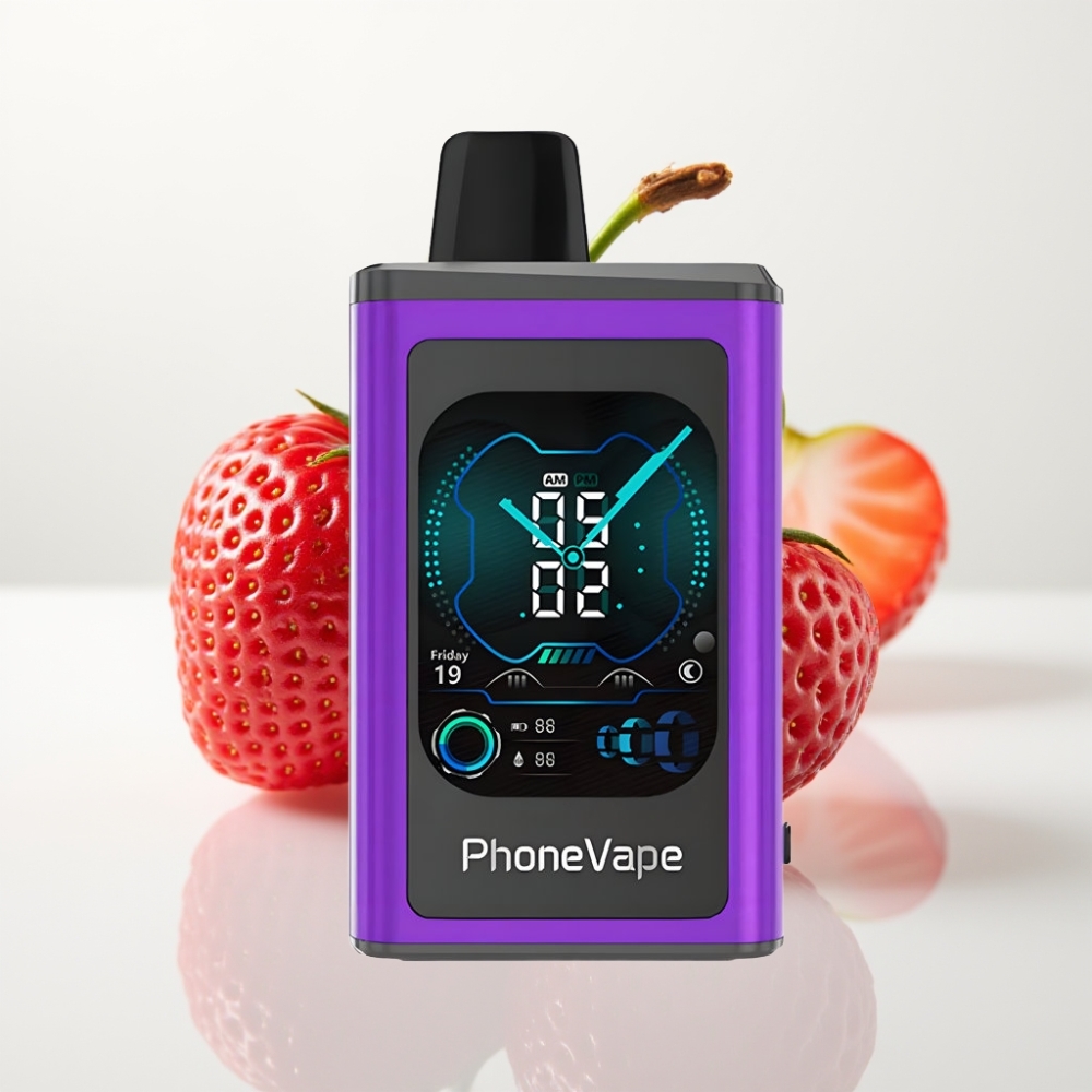 JNR PhoneVape 30000 Puffs Recargable con Cereza Fresa Frambuesa y Modo Turbo