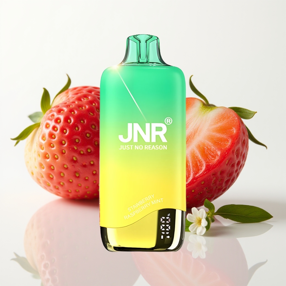 JNR Rainbow 10500 Puffs Vape Desechable Fresa-Melocotón Menta con Batería 600mAh