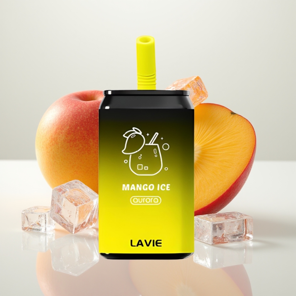 LAVIE Aurora 11000 Puffs Vape Desechable Mango Hielo – 22ML 5 Nicotina Tipo C