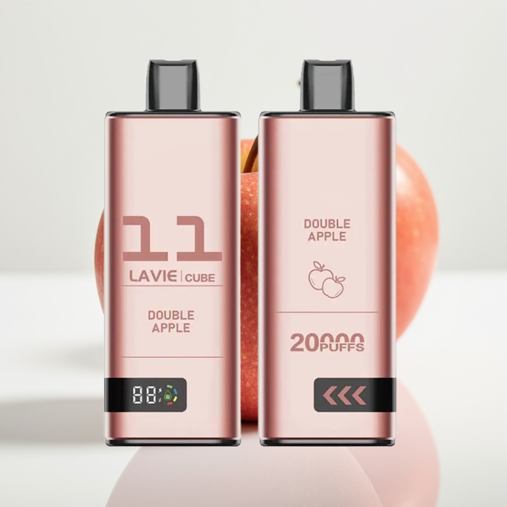 Lavie Cube 20000 Puffs Vape Desechable Doble Manzana – 28ML 5 Nic Sal Tipo C