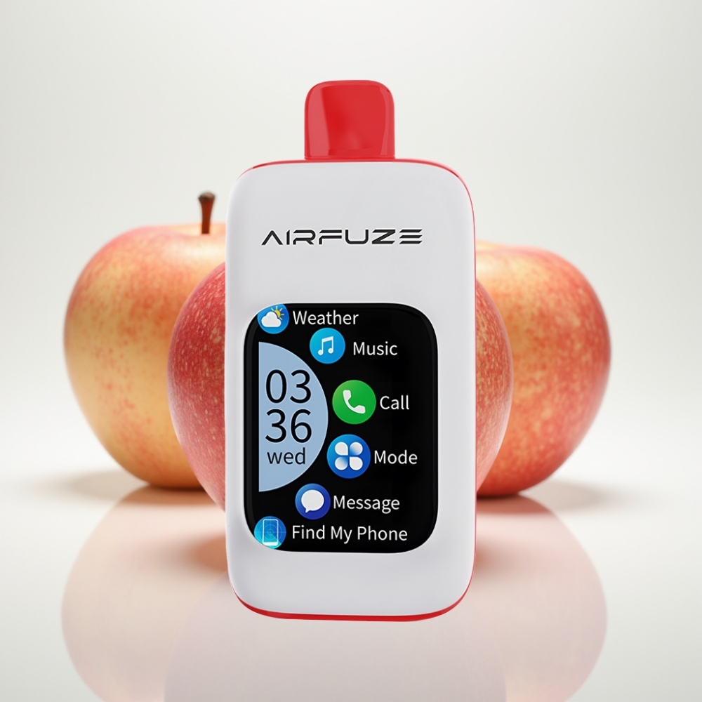 AirFuze Smart 30000 Puffs Triple Manzana Pod Desechable con Pantalla Táctil